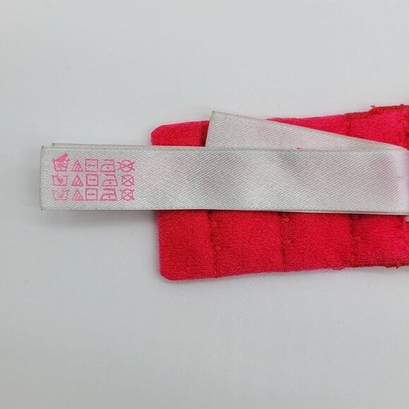 Pink Victorias Secret Wear Everywhere Wireless Lightly Lined Bra 32C Red Floral - Picture 14 of 14